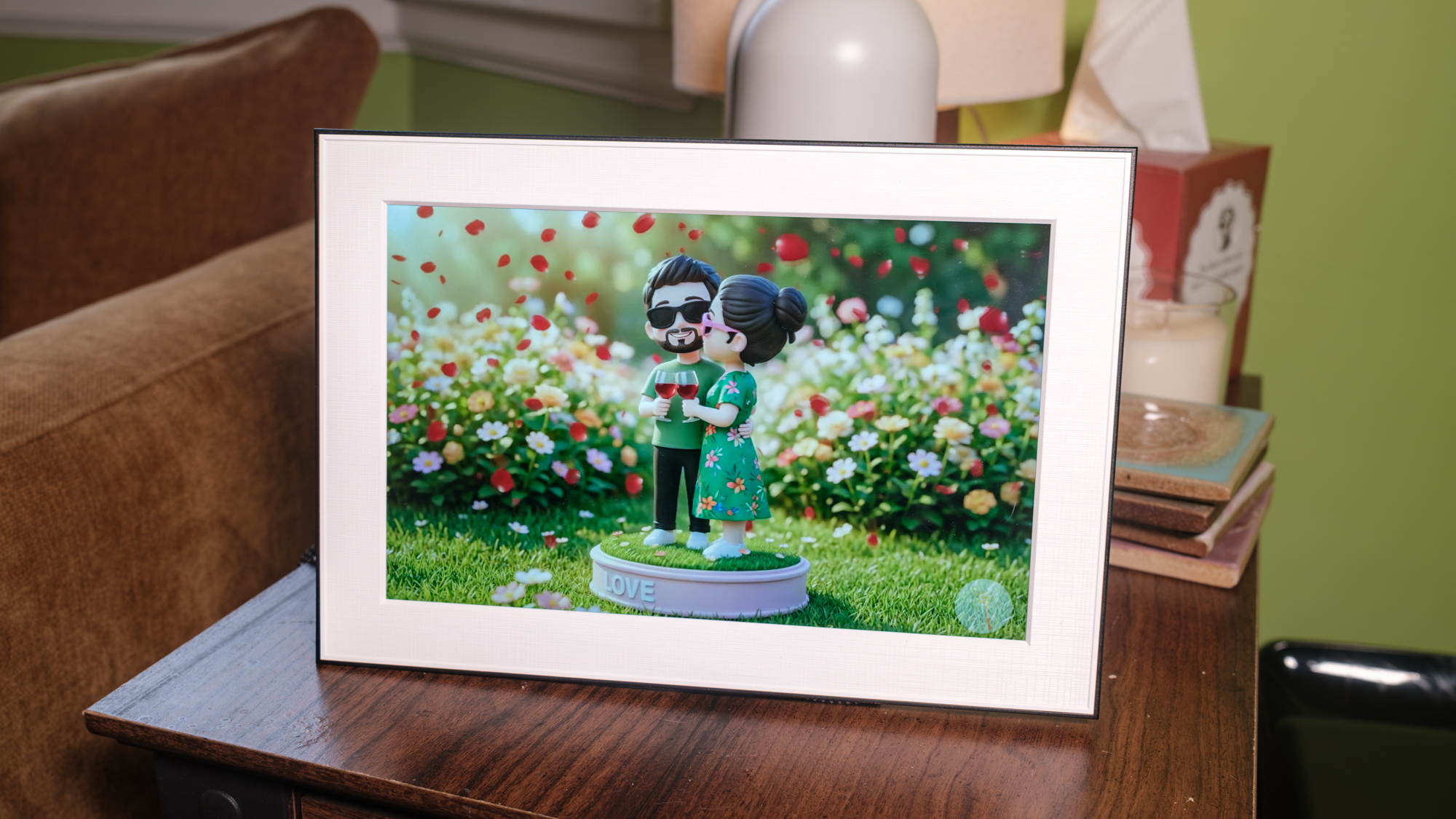 قاب جادویی Homture روی میز کناری