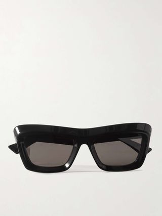 Oversized Square-Frame Acetate Sunglasses