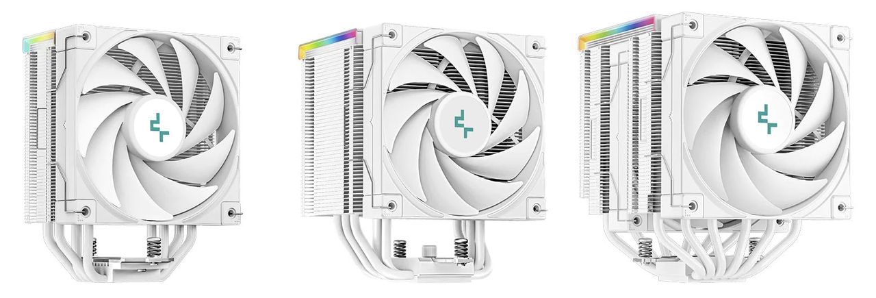DeepCool CPU air coolers with digital displays