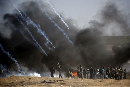 Israel fires tear gas at protesters