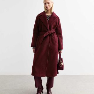 Burgundy coat from New Look