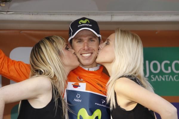 Rui Costa (Movistar) leads the best young rider classification.