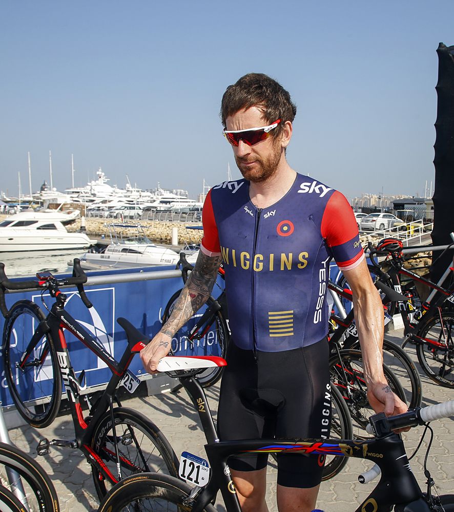 Bradley Wiggins at the Dubai Tour stage 2