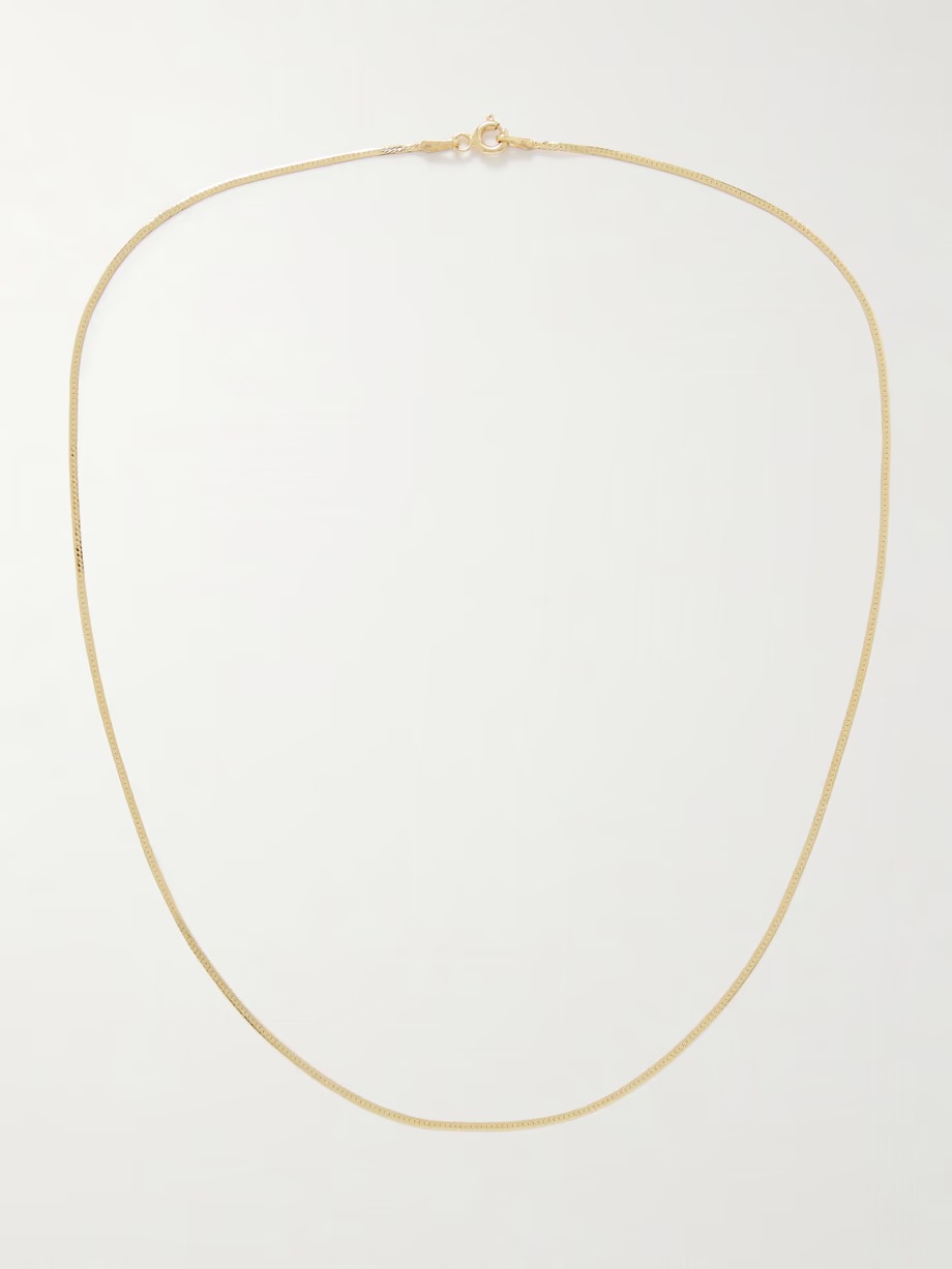Loren Stewart, Demi Herringbone Gold Necklace