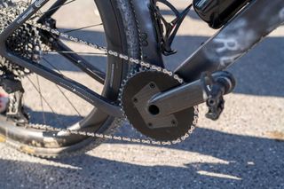 The Reverb Cycling Team's bike featured a 3T Torno crankset.