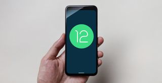How to change the Material You color in Android 12 — android 12 logo on a phone