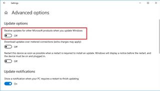 Disable Microsoft product updates