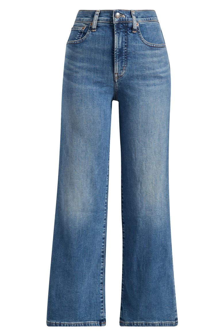Super Stretch Denim Wide Leg Jeans