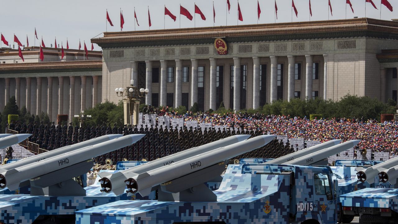 A 2015 military parade in Beijing, China