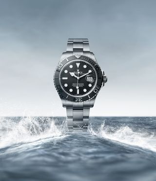 rolex watch against ocean backdrop: Oyster Perpetual Yacht-Master 42
