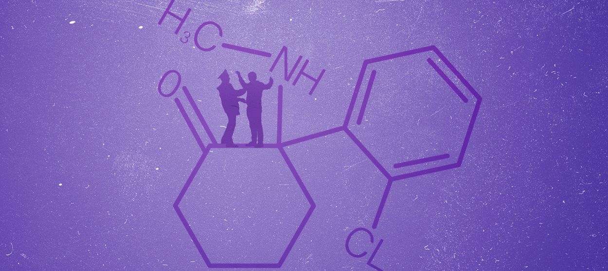 A ketamine molecule.