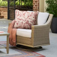 Allen + Roth Rosedale Set of 2 Wicker Swivel Rocker Conversation Chair Allen + Roth Rosedale Set of 2 Wicker Swivel Rocker Conversation Chair