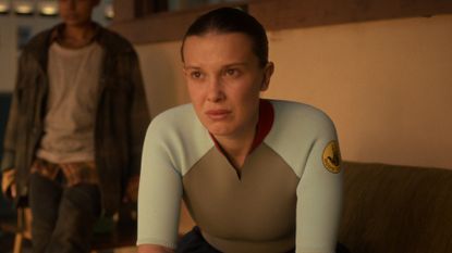 Millie Bobbie Brown as Eleven in Stranger Things season 5