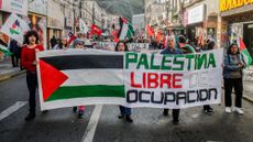Chileans protest for Palestinian liberation