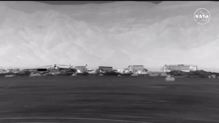 Boeing's Starliner Crew Flight Test capsule recovery teams await landing at White Sands Space Harbor in New Mexico on Sept. 6, 2024.