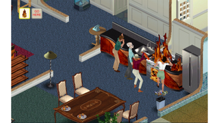 The Sims kitchen fire