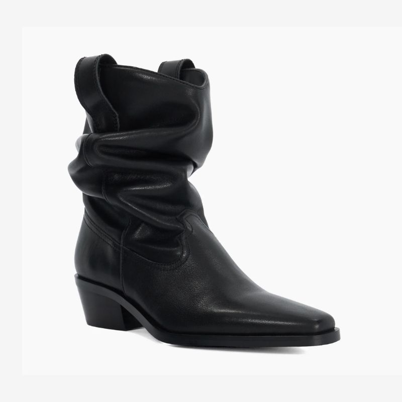 Image of black slouchy boots