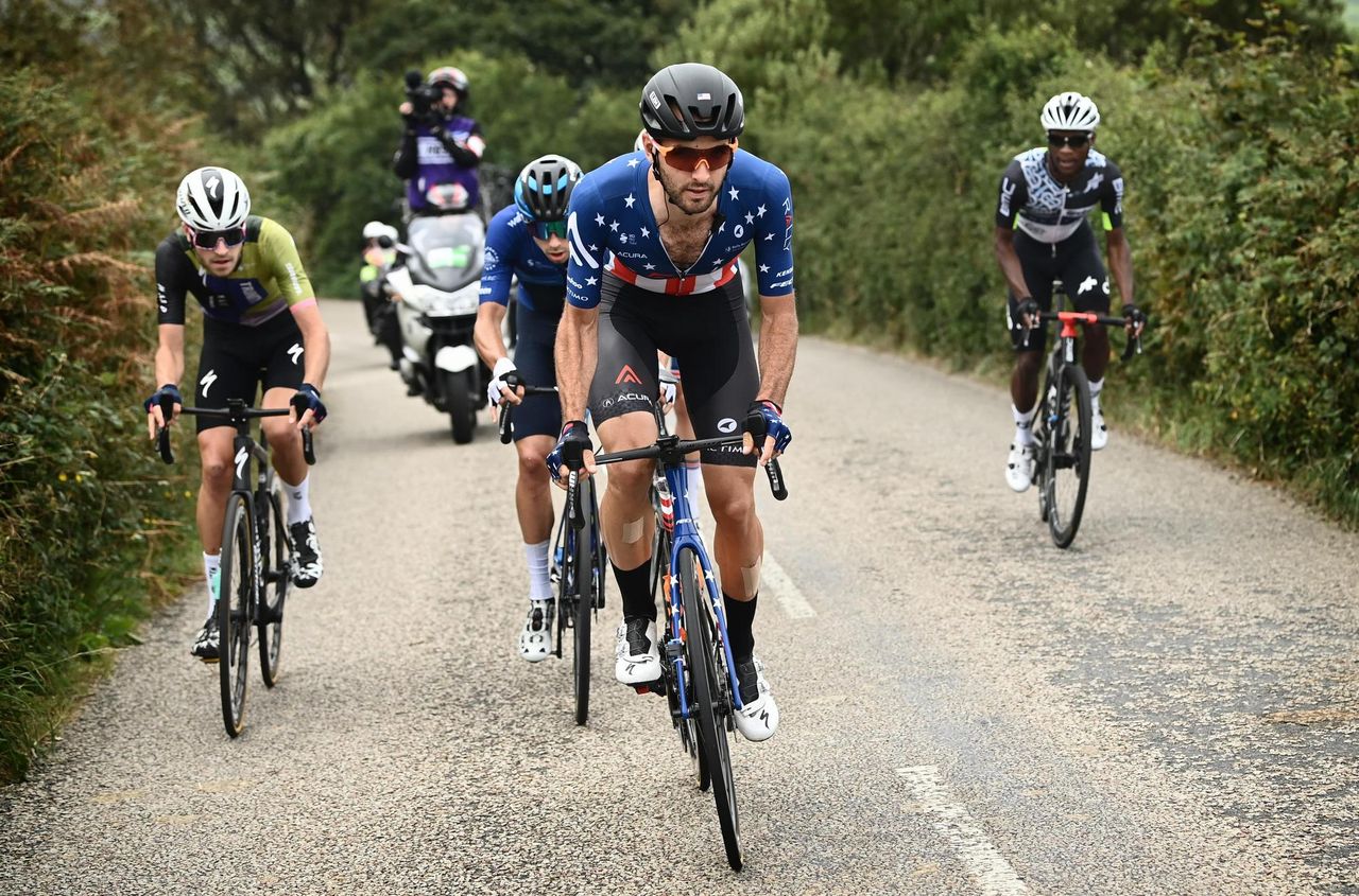 Tour of Britain 2021 17th Edition 1st stage Penzance Bodmin 1808 km 05092021 Joey Rosskopf Team Rally Cycling photo Alex BroadwaySWPixCVBettiniPhoto2021