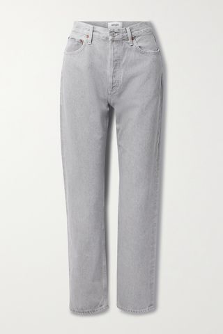 90's Pinch Waist High-Rise Straight-Leg Jeans