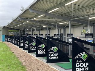 Driving range at Leicester Golf Centre