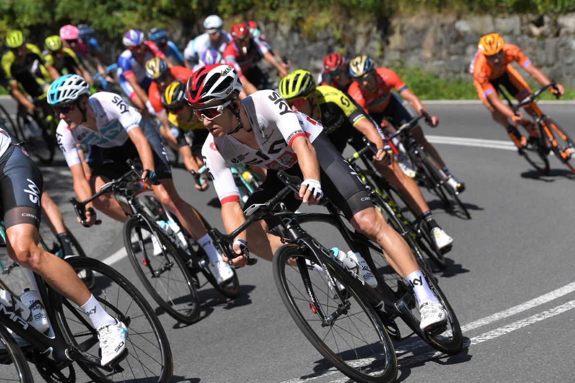 Michal Kwiatkowski on a descent