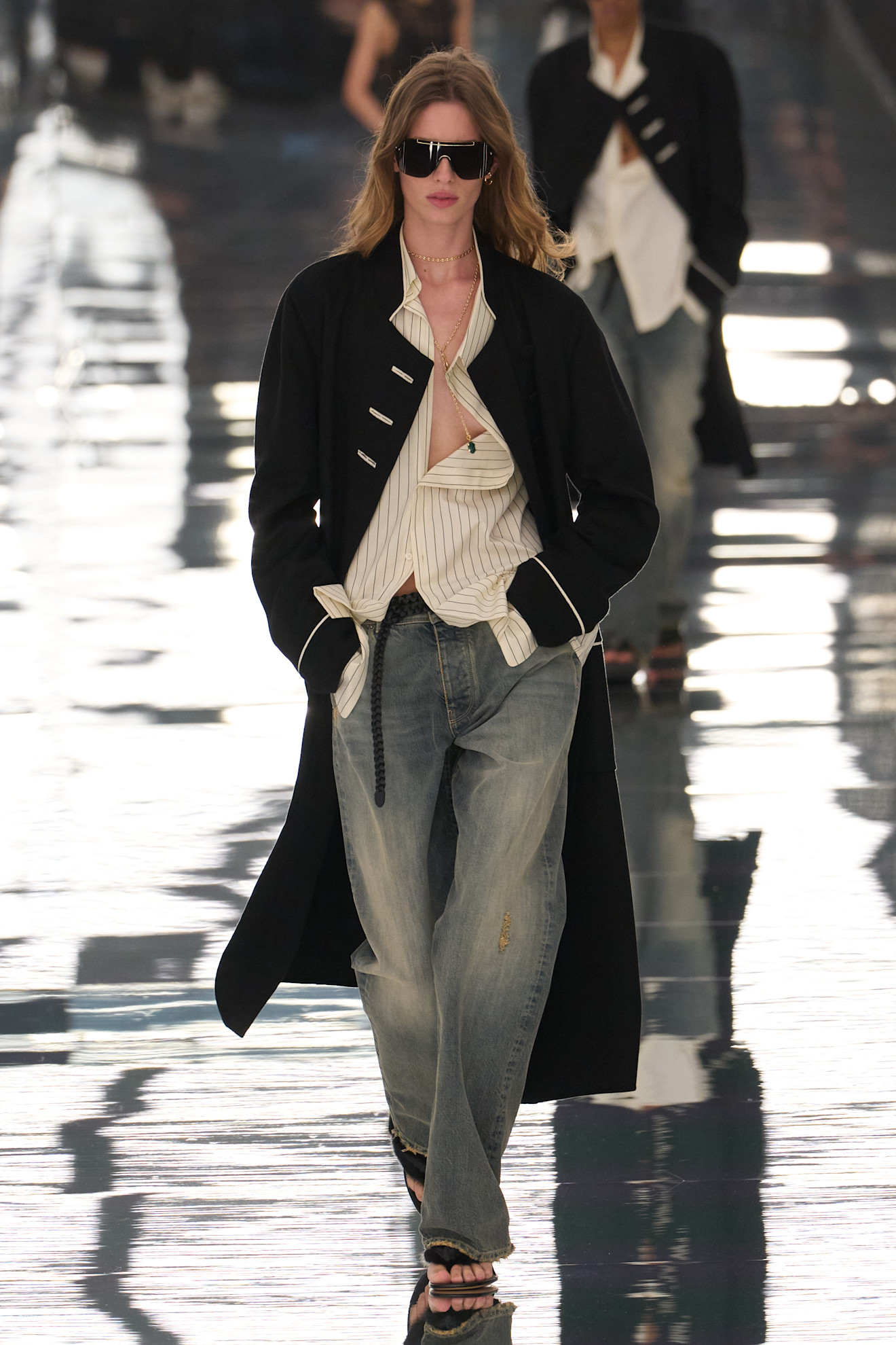 Photos of models walking down the runway at the Fendi Spring Summer 2027 show during Milan Fashion Week
