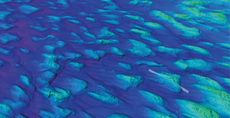 3D seafloor images from the Gulf of Bothnia, between modern-day Finland and Sweden, show a field of drumlins, or egg-shaped hills, in line with the past ice flow direction.