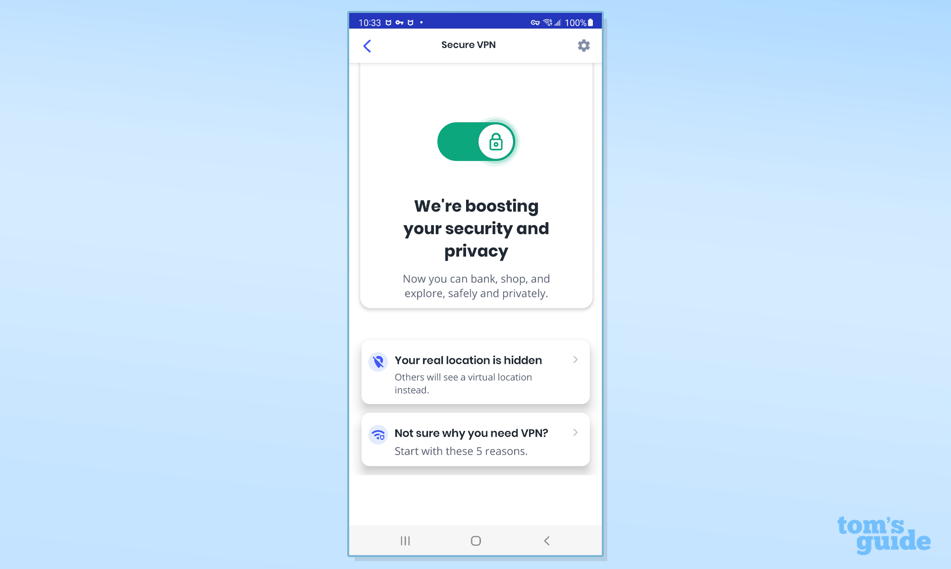 McAfee Mobile Security app screengrab