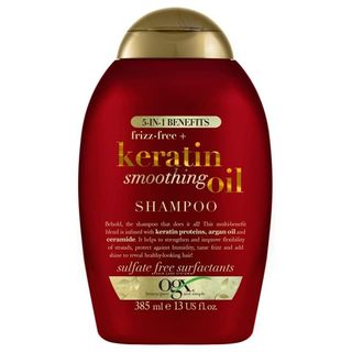 OGX Anti Frizz Keratin Smoothing Oil 5 in 1 Sulfate Free Hair shampoo