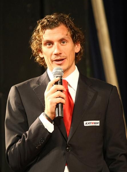Filippo Pozzato gives a word or two.