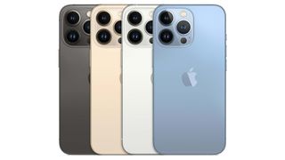 The range of iPhone 13 Pro in a row. 