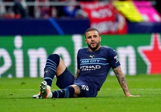 Kyle Walker has missed City's last two games with an ankle injury