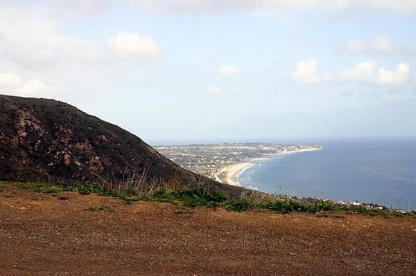 Nice views above Malibu on the training ride