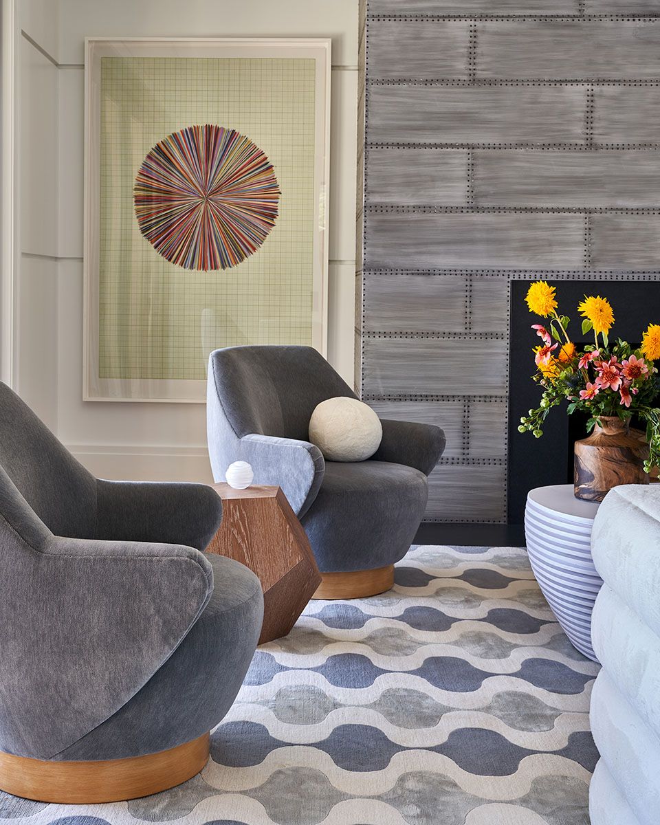Modern grey living room