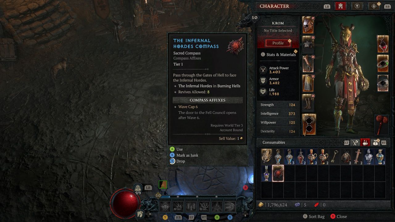 Diablo 4 Infernal Compass