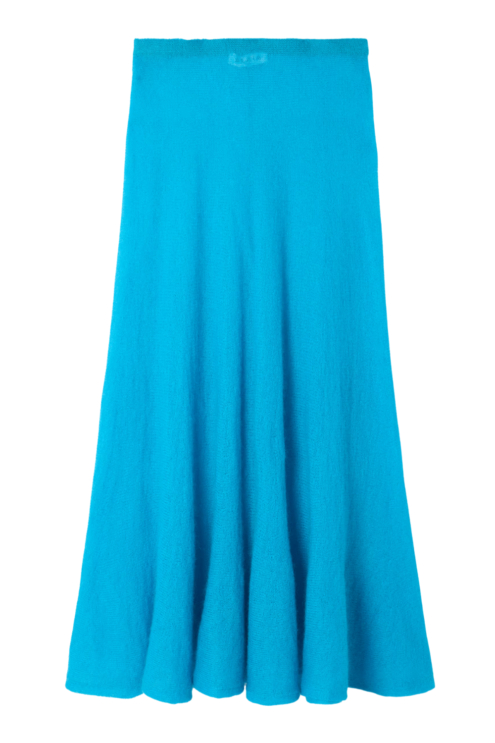 Pleated Mohair-Blend Midi Skirt