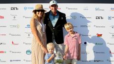 Dean Burmester and his family after his win at the Investec South African Open Championship