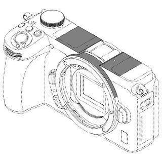 An image from the patent application showing a potential future Nikon Z-series model
