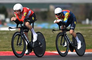 COULANGESLESNEVERS FRANCE MARCH 11 Mattias Skjelmose of Denmark and Team LidlTrek competes during the 83rd Paris Nice 2025 Stage 3 a 284km team time trial stage from Circuit Nevers MagnyCours to Nevers UCIWT on March 11 2025 in CoulangeslesNevers France Photo by Dario BelingheriGetty Images