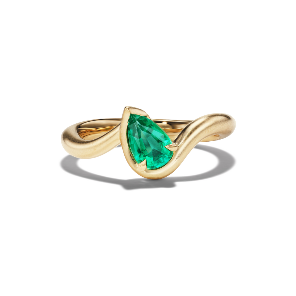 Bb Thelma Emerald Gemstone Pinky Ring
