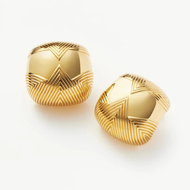 Missoma Hera Dome Ridge Studs