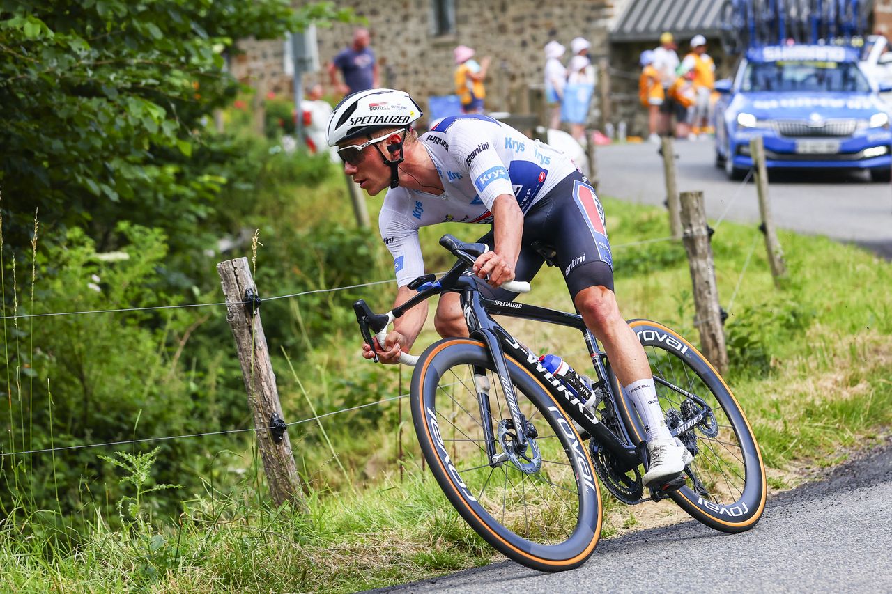 Remco Evenepoel on stage 11 of the Tour de France