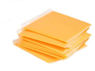 Slices of American cheese
