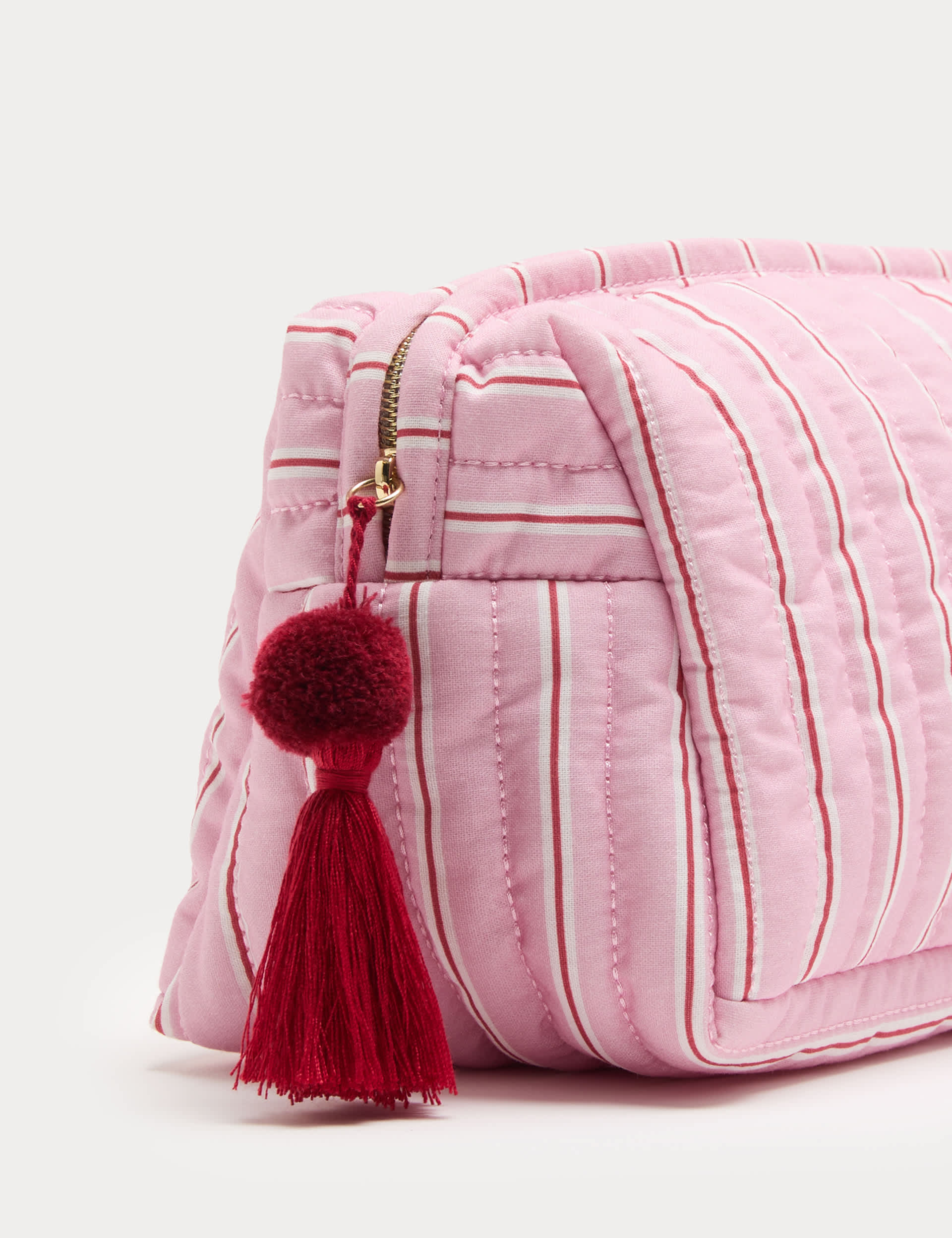 Large Stripe Slouchy Make Up Bag