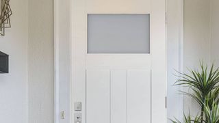 Home Depot smart glass door interior view