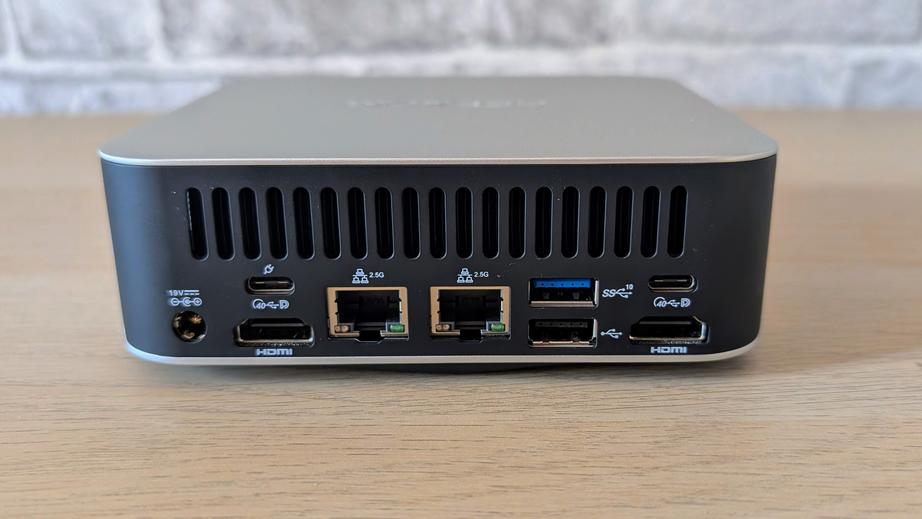 The Geekom A7 Max on a desk