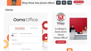 Ooma Office website screenshot
