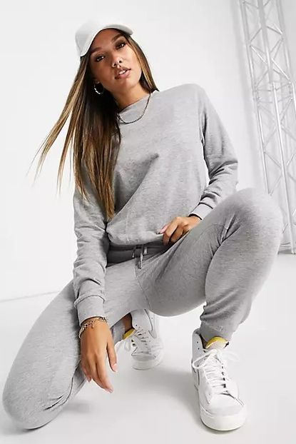 ASOS DESIGN Tracksuit Slim Sweatshirt + Sweatpants