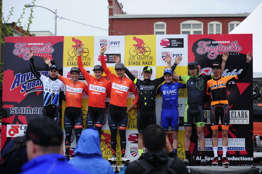 The podium and classification winners