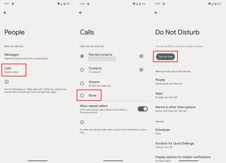 Customize and enable Do Not Disturb